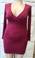 2044 Vestido m/l microf. Escote en V cruzado - comprar online