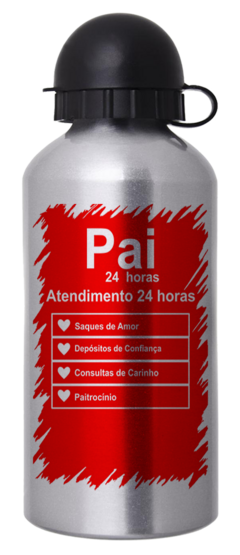 Squeeze de Alumínio 600ml Personalizado DIA DOS PAIS - comprar online