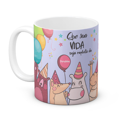 Imagem do Caneca de Porcelana Feliz Aniversário