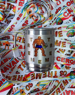 Caneca de Alumínio 450 ml + Cordão Digital Personalizados - Kit universitário