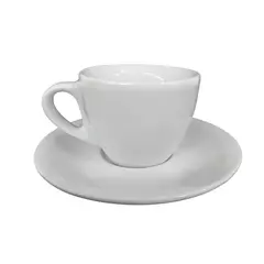 Xícara de Café em Porcelana, 90 ml com Pires - Personalizada - Ref Coquinho