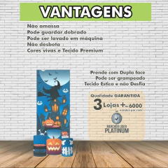 Imagem do Painel Casadinho Lateral + Capas Cilindro Halloween Mod3