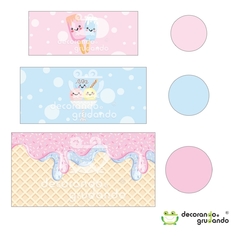 Painel Casadinho Lateral + Capas Cilindro Sorvete - comprar online