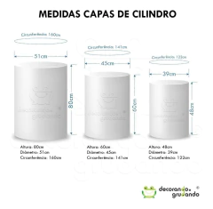 Painel Casadinho Lateral + Capas Cilindro Halloween Mod2