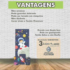 Imagem do Painel Casadinho Lateral + Capas Cilindro Astronauta