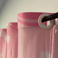 Kit Cortina Infantil Unicórnio Mod 2 + 3 Capas Almofada - decorandoegrudando.com.br