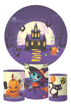 Trio Capa Cilindro + Painel Halloween Veste Fácil C/elástico na internet