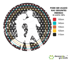 Kit Painel Redondo + Trio Capa Cilindro Flash Night Festa - decorandoegrudando.com.br