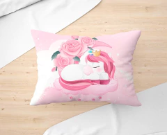 Jogo Lençol Cobre Leito Solteiro Cortina Unicórnio na internet