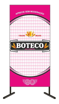 Painel Casadinho Lateral + Capas Cilindro Boteco Rosa na internet