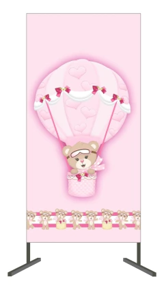 Painel Casadinho Lateral + Capas Cilindro Ursinha Baloeira na internet