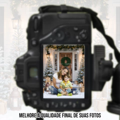 Fundo Fotográfico Natalino Grande 2,5x3m e 3x3m – Cenário Profissional de Natal