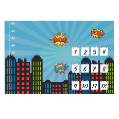 Kit Cenário Mesversário em Tecido com Moldura Mdf Colorido Mês a Mês - comprar online