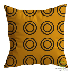 Kit 4 Capas De Almofadas Decorativas Quarto Sala Geométrica Amarela e Preta na internet