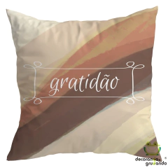 Imagem do Kit 4 Capas De Almofadas Decorativas Quarto Sala Fé Gratidão Esperança