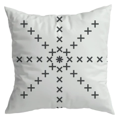 Imagem do Kit 4 Capas De Almofadas Decorativas Quarto Sala Gratidão Preto e Branco