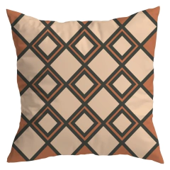 Imagem do Kit 4 Capas De Almofadas Decorativas Quarto Sala Geométrica Preta e Bege