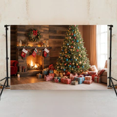 Fundo Fotográfico Natal - Estúdio e Ensaio Infantil e Familiar Tecido na internet