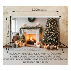 Fundo Fotográfico Natal - Estúdio e Ensaio Infantil e Familiar Tecido - comprar online