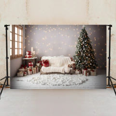 Fundo Fotográfico Natal - Estúdio e Ensaio Infantil e Familiar Tecido - decorandoegrudando.com.br