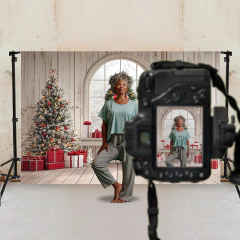 Fundo Fotográfico Natal - Estúdio e Ensaio Infantil e Familiar Tecido - comprar online