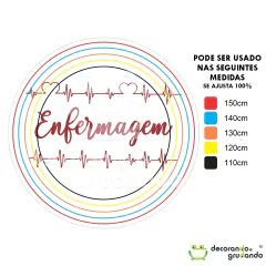 Kit Painel Redondo + Trio Capa Cilindro Enfermagem - comprar online