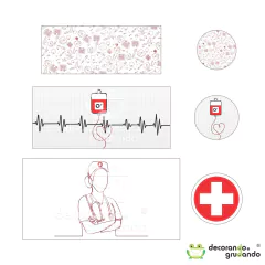 Kit Painel Redondo + Trio Capa Cilindro Enfermagem na internet