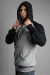 MOLETOM VENA RAGLAN CINZA MESCLA E PRETO
