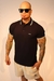 Camisa Polo Preta Piquet Vena