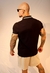 Camisa Polo Preta Piquet Vena - comprar online