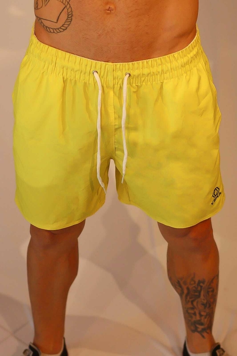 Short Tactel Amarelo Vena