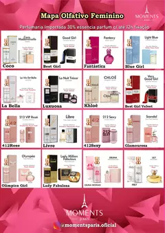 Kit com 10 Perfumes Moments Paris 15ml na internet