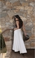Saia Detalhe Zíper Com Cinto Off White - L'aura Blue