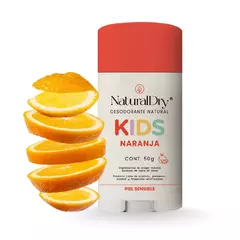 Desodorante natural corporal en barra - niños piel sensible - naranja - comprar en línea