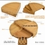 Imagen de Tabla Para Quesos De Madera De Bambú 4 Capas 3 Cuchillos