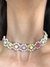 Choker Florzinha de Pérola + Miçangas Colorida - comprar online