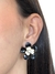 Brinco Flor Bicolor com Perola Central - comprar online