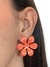 Brinco Flor 6 Pétalas Pintadas - Orecchine