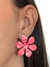 Imagem do Brinco Flor 6 Pétalas Pintadas