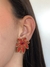 Imagem do Brinco Flor Esmaltada com Strass Central