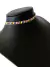 Choker Miçangas Coloridas com Bolinhas em Volta
