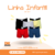 Kit 2 cuecas boxer infantil , cotton ref.: 209.2 (cores sortidas de acordo com a tabela)