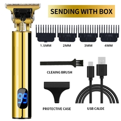Barbeador/Máquina de corte de cabelo elétrica USB recarregável - loja online