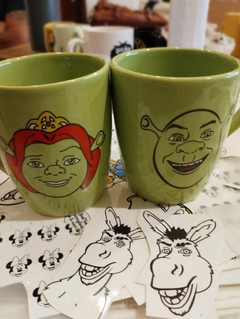 Tazas Shrek y Fiona