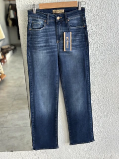 Jean recto azul elastizado - comprar online