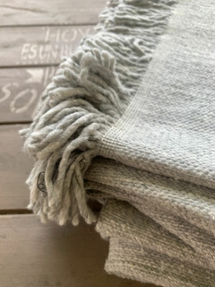 Manta Rustica gris clarito - comprar online