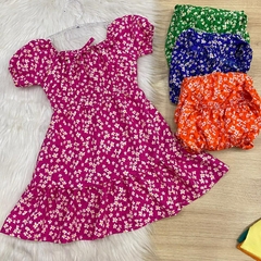 VESTIDO CREPINHO FLORIDO - comprar online