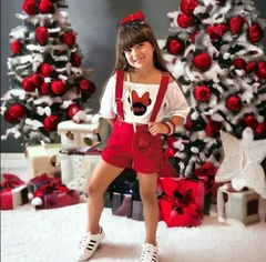 CONJUNTO MINNIE COM BOLSINHA FESTAS - comprar online