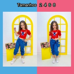 CONJUNTO JEANS STITCH COM BOLSINHA I