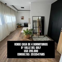 B° VALLE DEL GOLF - 4 DORMITORIOS Y 3 BAÑOS - CONSULTAS AL 3513547685 - comprar online